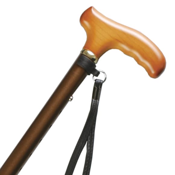 ささえ ウォーク緩衝機能付き4つ折伸縮ステッキ V06406 ｜ 杖