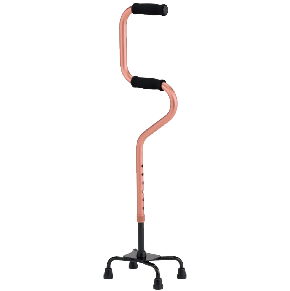 ２段階４点支柱杖（ショートタイプ）ピンク