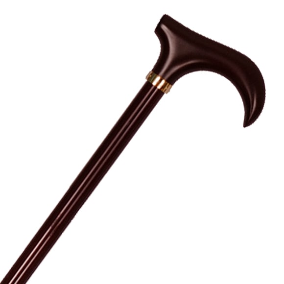 超軽量カーボン折り畳みステッキ 楓（かえで）手元・変形（小） 茶