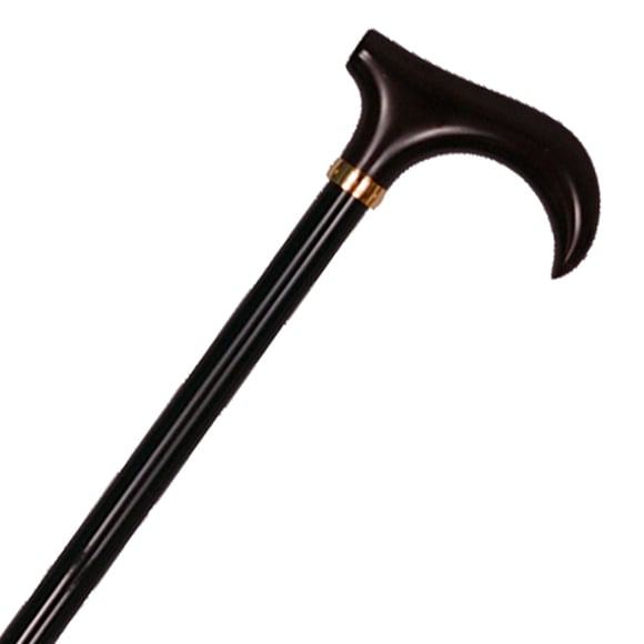 超軽量カーボン折り畳みステッキ 楓（かえで）手元・変形（小） 黒