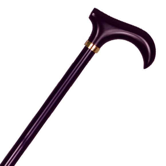 超軽量カーボン折り畳みステッキ 楓（かえで）手元・変形（小） 紫