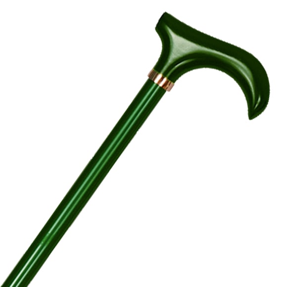 超軽量カーボン折り畳みステッキ 楓（かえで）手元・変形（小） 緑