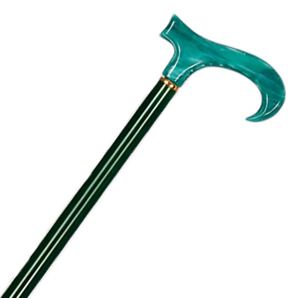 折り畳み超軽量カーボン細口棒・アクリル手元 支柱・緑 握り・緑