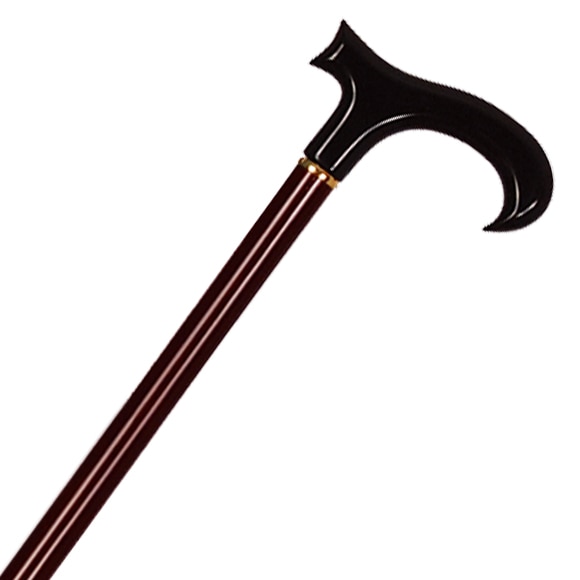 折り畳み超軽量カーボン細口棒・アクリル手元 支柱・茶 握り・黒