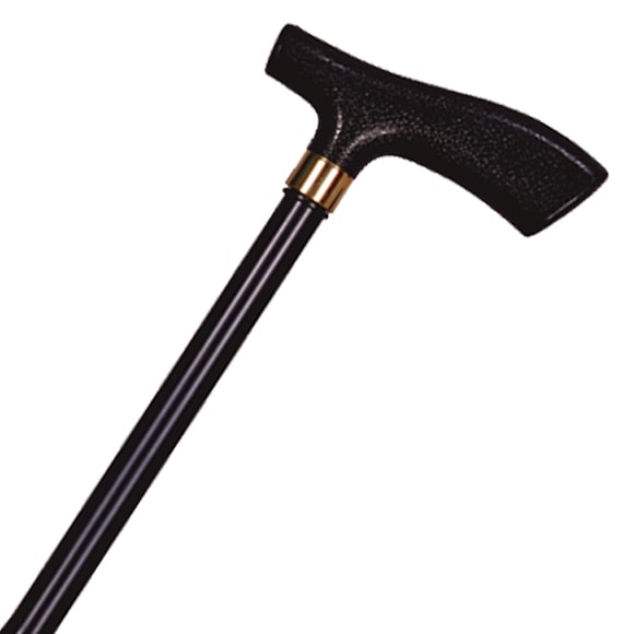 アルミ製・折り畳みステッキL型 黒 ｜ 杖・ステッキ,折りたたみ
