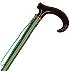 【サマーセール10%OFF】アルミ製・長さ調節付きステッキ（房付）緑