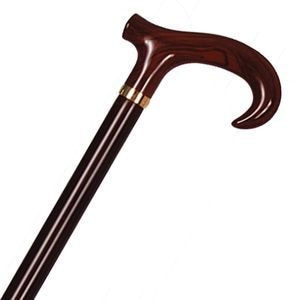 父の日クーポン最大10%OFF】ダービー手元 楓ステッキ 木目茶（小