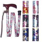 【父の日クーポン最大10%OFF】アルミ４段折りたたみ式 花柄（楓グリップ）
