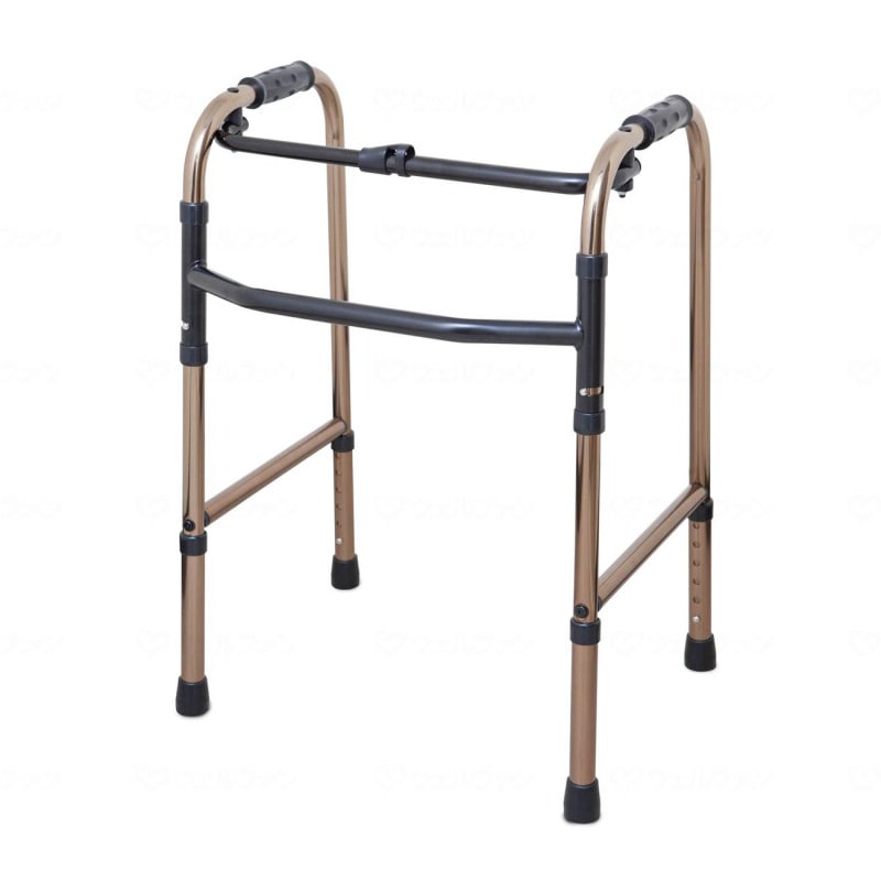 折りたたみ式歩行器 4キャスター付き 歩行器 レギュラータイプ 4インチ前輪 折りたたみ 幅調整 高さ