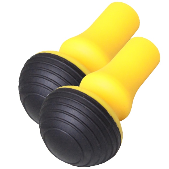 【キザキ】ウォーキングポール専用替えゴム イエロー ２個１セット