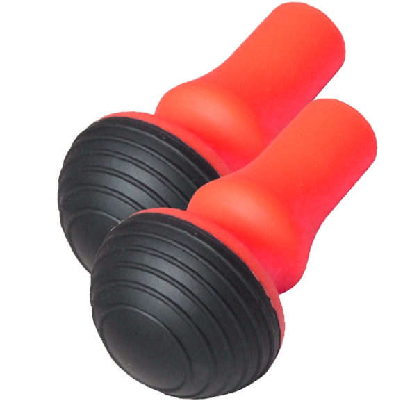 【キザキ】ウォーキングポール専用替えゴム レッド ２個１セット