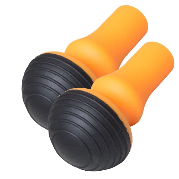 【キザキ】ウォーキングポール専用替えゴム オレンジ ２個１セット