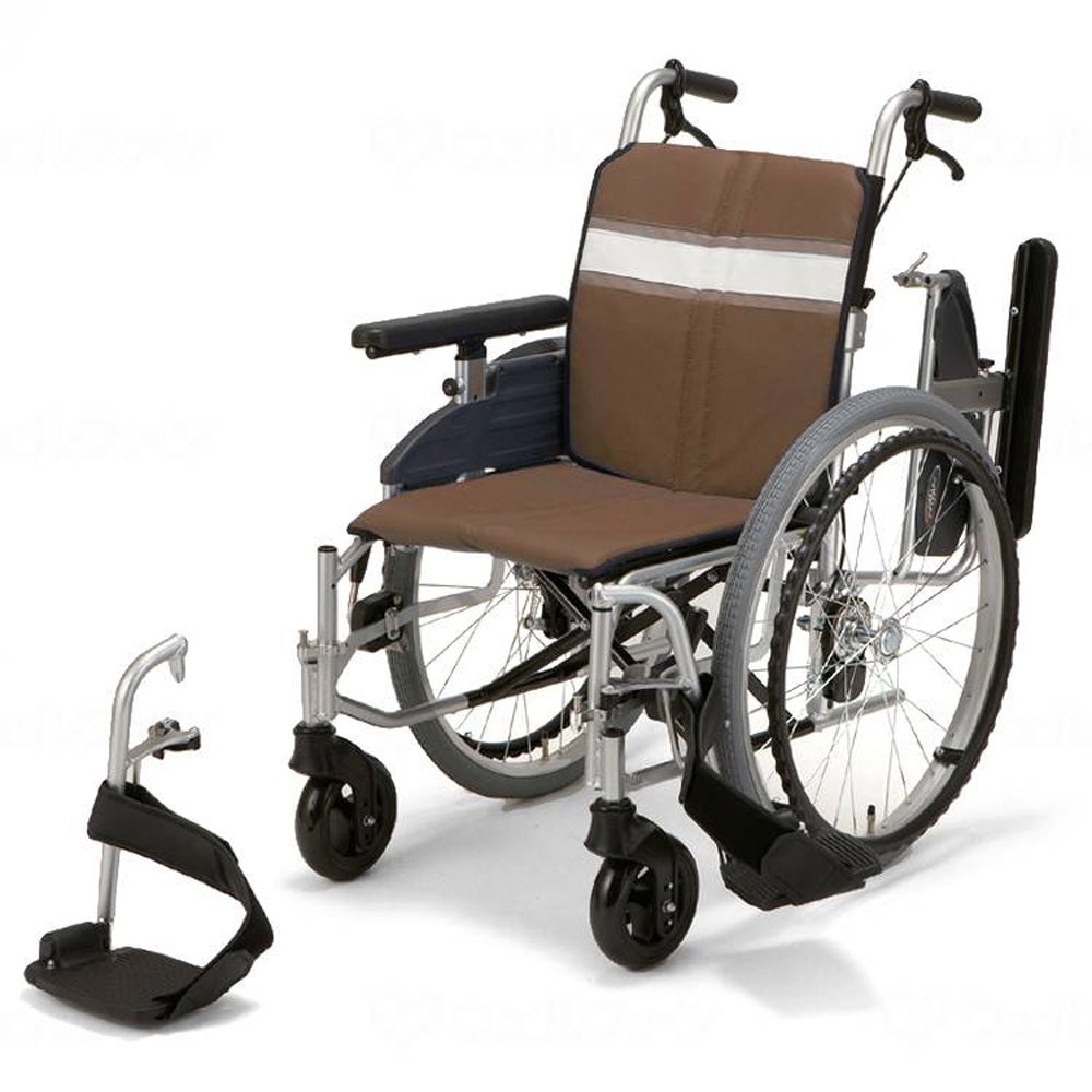 日進医療器 介助用 多機能 車椅子 ノーパンクタイヤ 座王 NAH-521W 