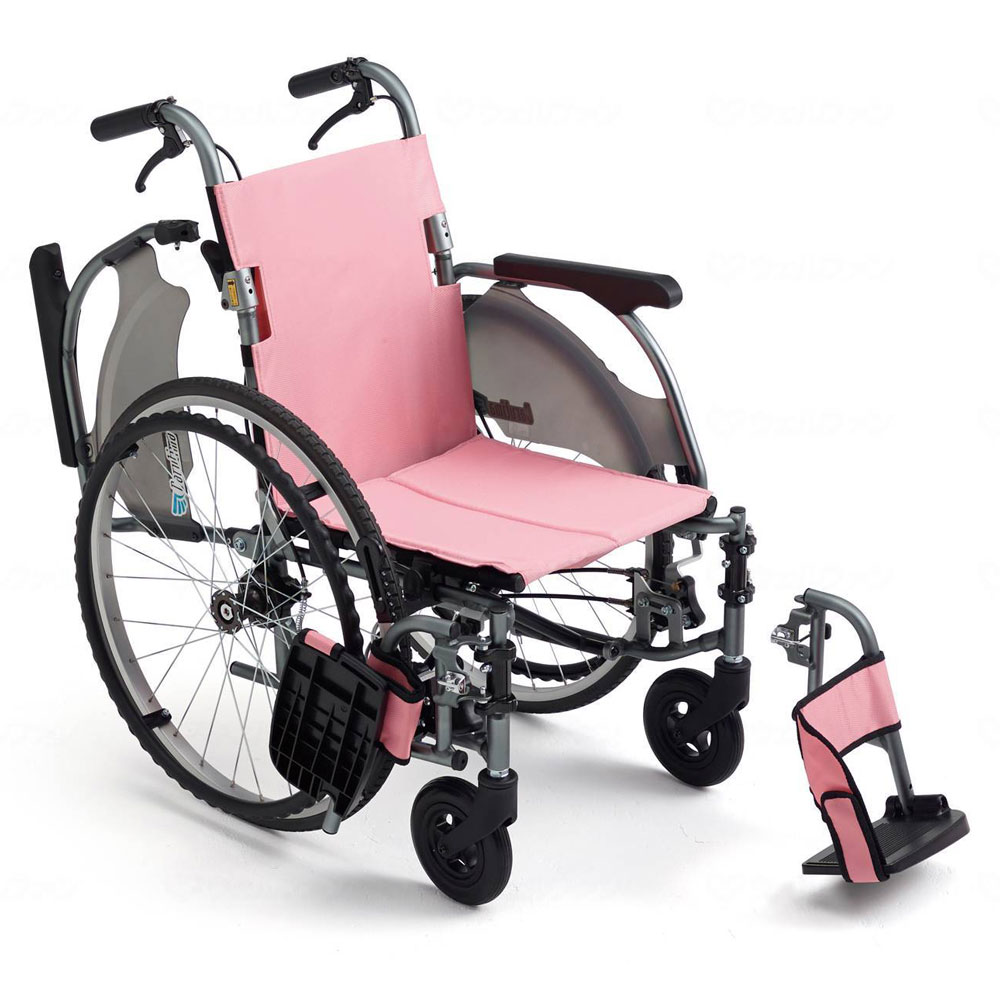 自走用車椅子CRT－7Lo 背折れ式・介助ブレーキ付・肘掛け