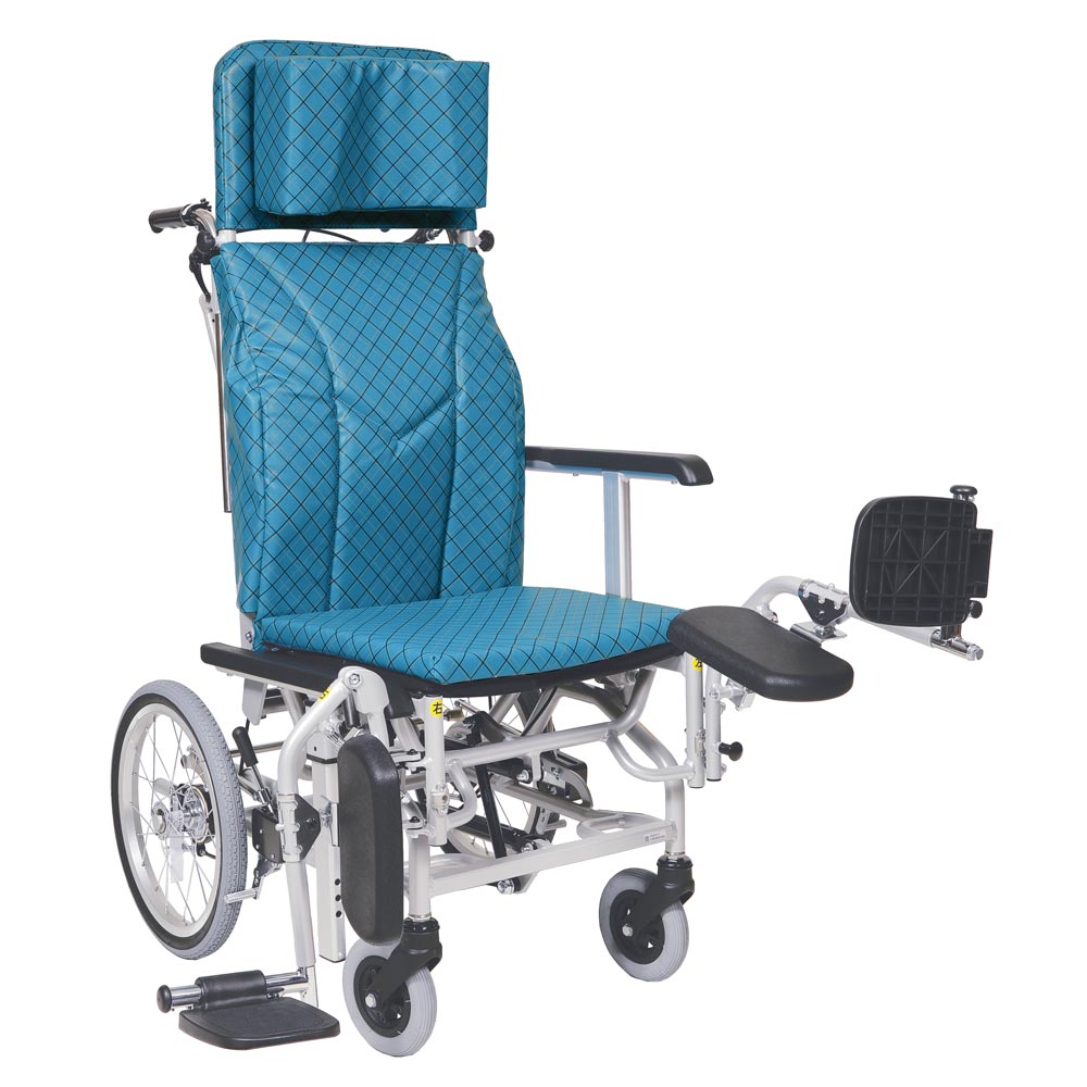 介助用ティルト＆リクライニング車椅子 KXL16-42EL 足台エレベー