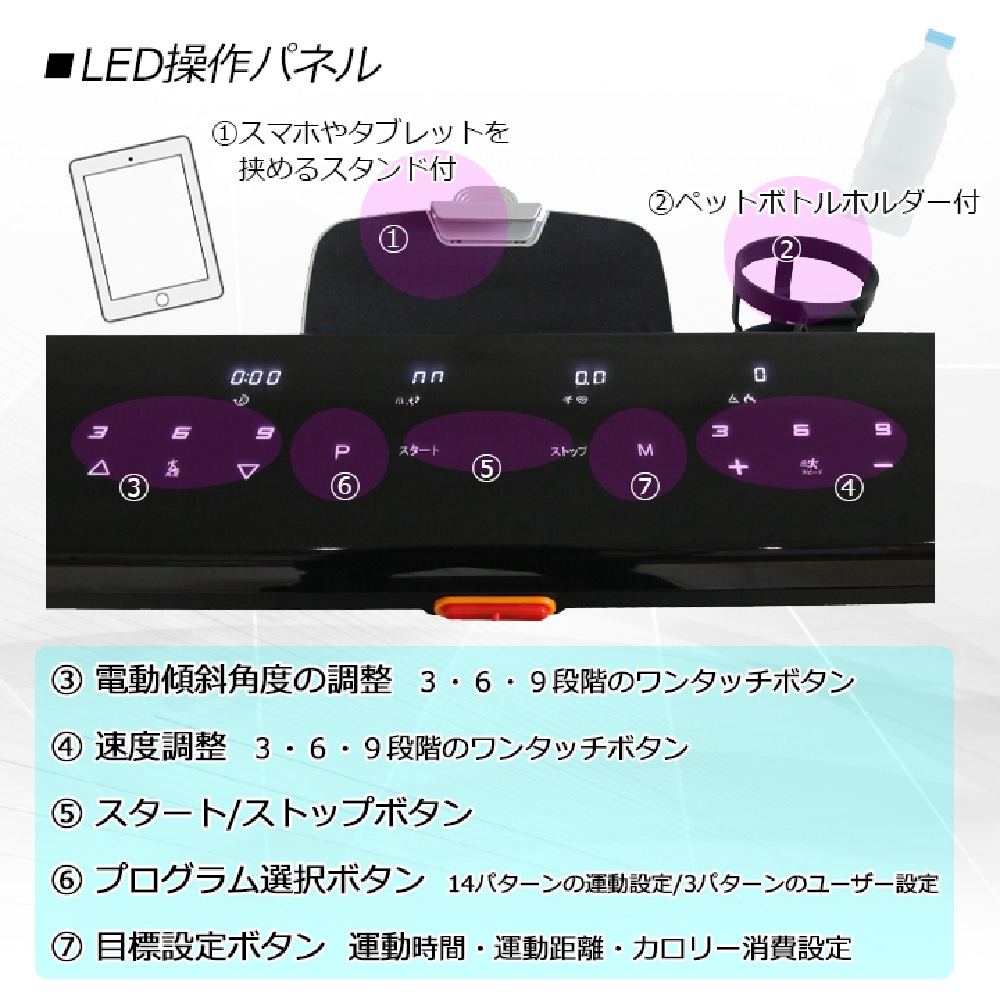 【ダイコー】家庭用大型ルームランナー DK-1246D