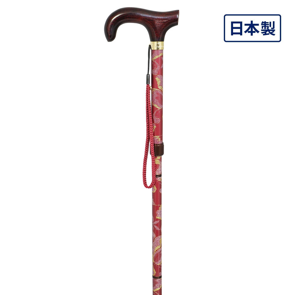 金ラメレースアルミステッキ 折りたたみタイプ