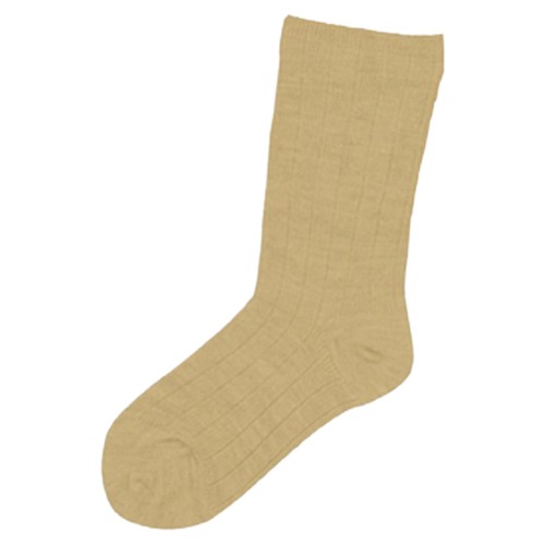【サマーセール10%OFF】婦人 ゴムなし超ゆったりくつ下（毛混） 3足セット ベージュ