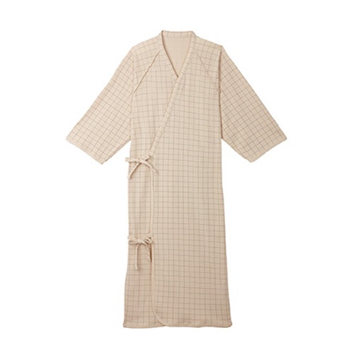 【超売れ筋】ケアねまき （メリヤス） ベージュ S/M/L 