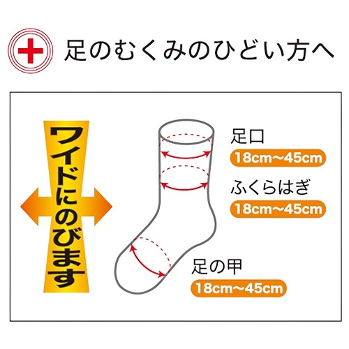 【サマーセール10%OFF】婦人 超ゆったり特大サイズ(綿混) むくみ用 3足セット ピンク