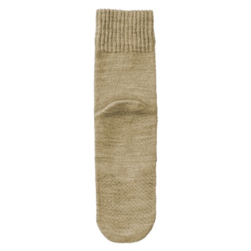 【父の日クーポン最大10%OFF】紳士 ゴム無しすべり止めソックス（毛混） 3足セット サンド