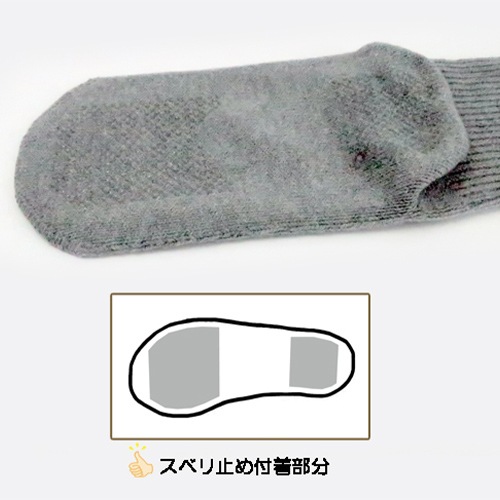 【父の日クーポン最大10%OFF】極上しめつけません 特大サイズ (すべり止め付) 3足セット グレー
