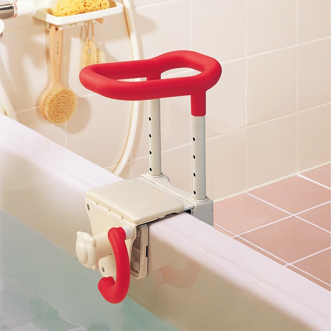 K◇安寿　浴槽手すり　UST-130N　入浴　介護　補助 高さ調節付浴槽手すり UST-130N | 【安寿】の介護用品 | アロン化成