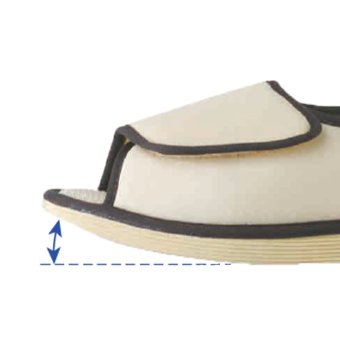 転倒予防シューズ 室内専用 つま先つき うぐいす