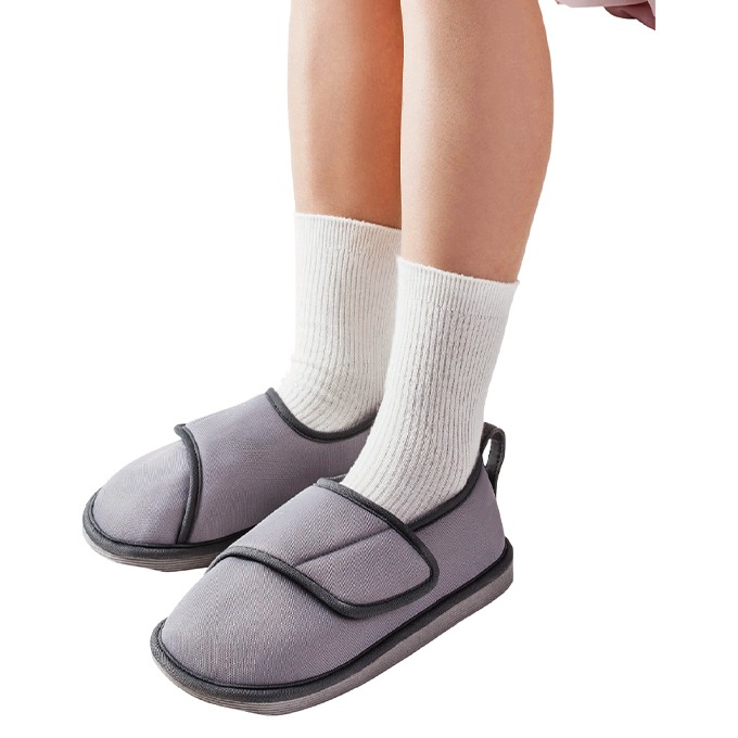 転倒予防シューズ 室内専用 つま先つき うぐいす