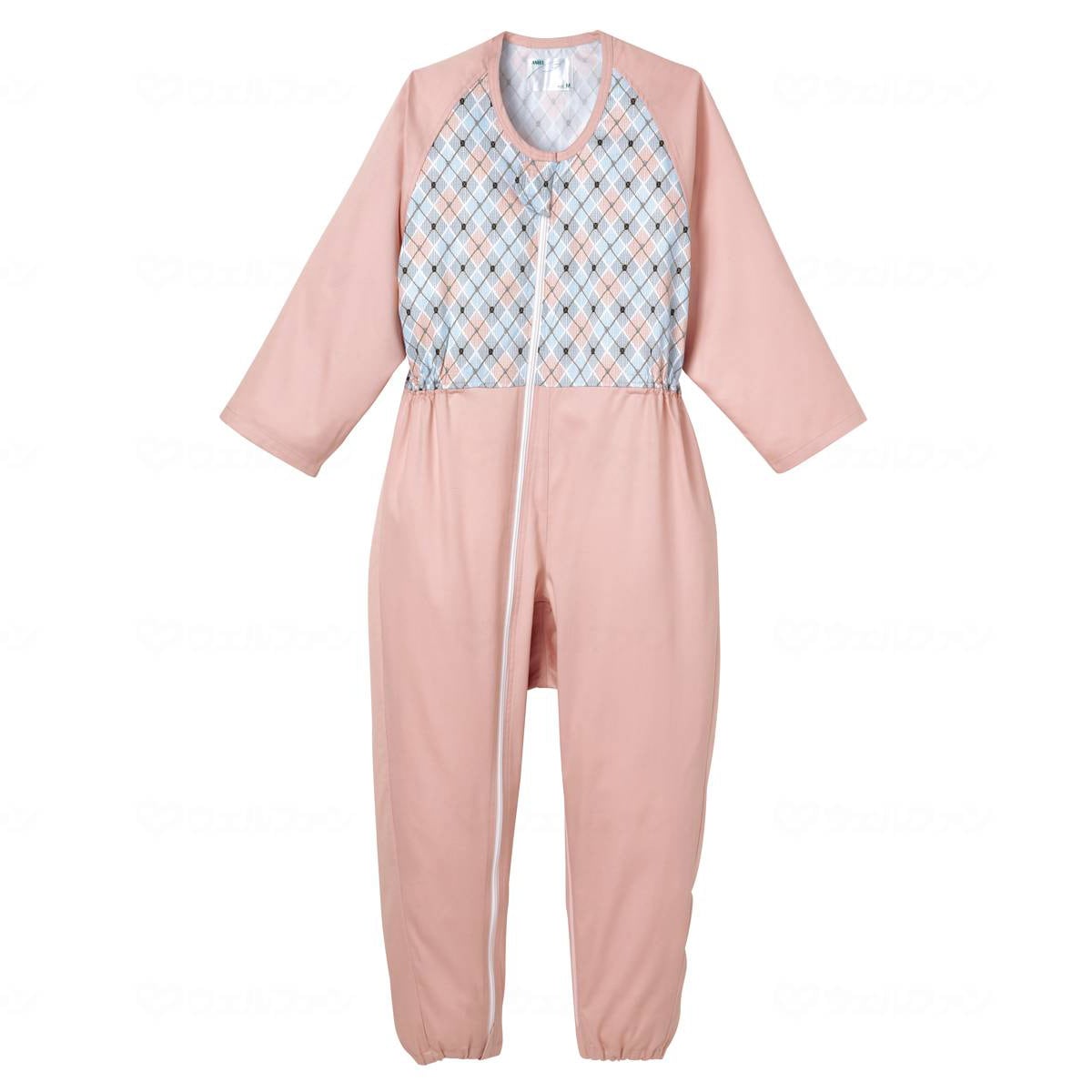 エンゼル コンビネーション フルオープン型 プッシュホック式 [介護パジャマ] エンゼル コンビネーションII（フルオープン型）プッシュホック式