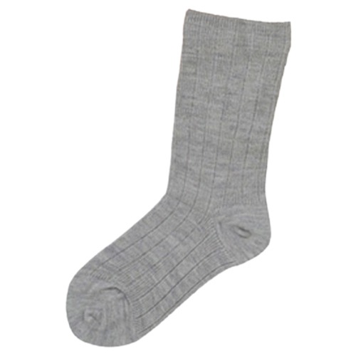【サマーセール10%OFF】婦人 ゴムなし超ゆったりくつ下（毛混） 3足セット グレー