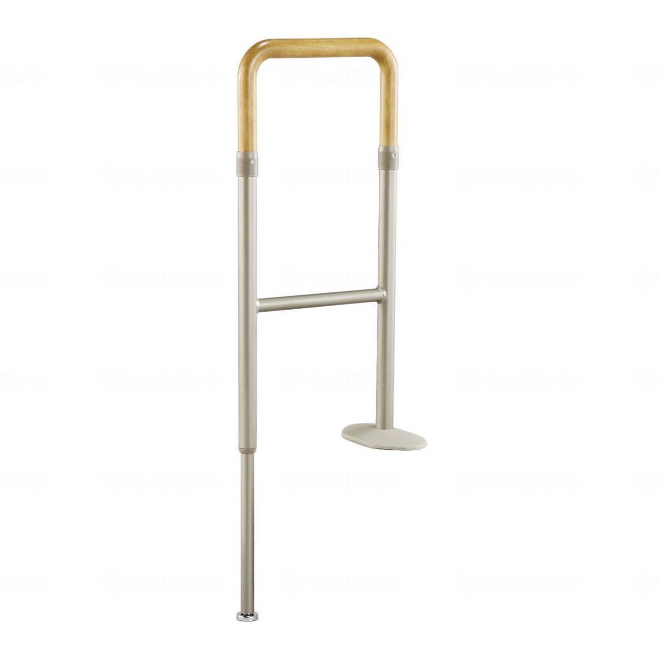 玄関用手すり 上がりかまち用手すり KM-300F ライトブラウン ｜ 手すり  