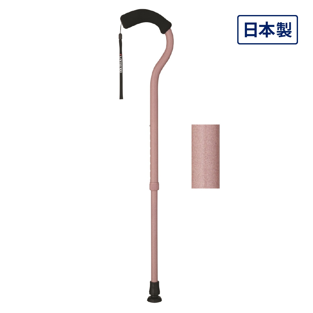 フラミンゴN 伸縮 コーラルピンク 【1000円OFFクーポン対象】 ｜ 杖