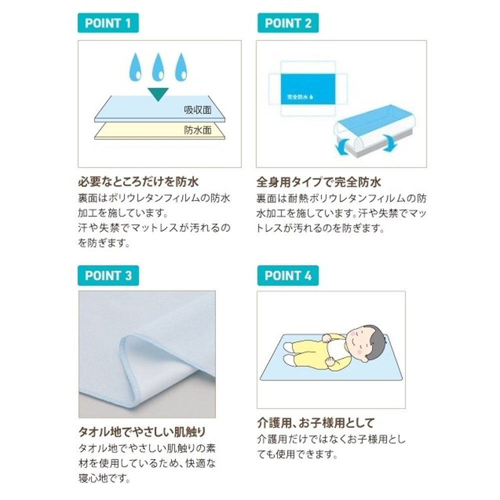 申込期間8月2日13時まで_岡山三誠 布団用袋型防水シーツ 100