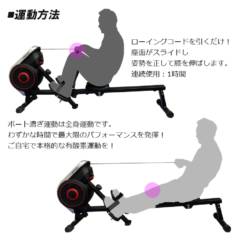 【ダイコー】家庭用ローイングマシン DK-7115 【1000円OFFクーポン対象】