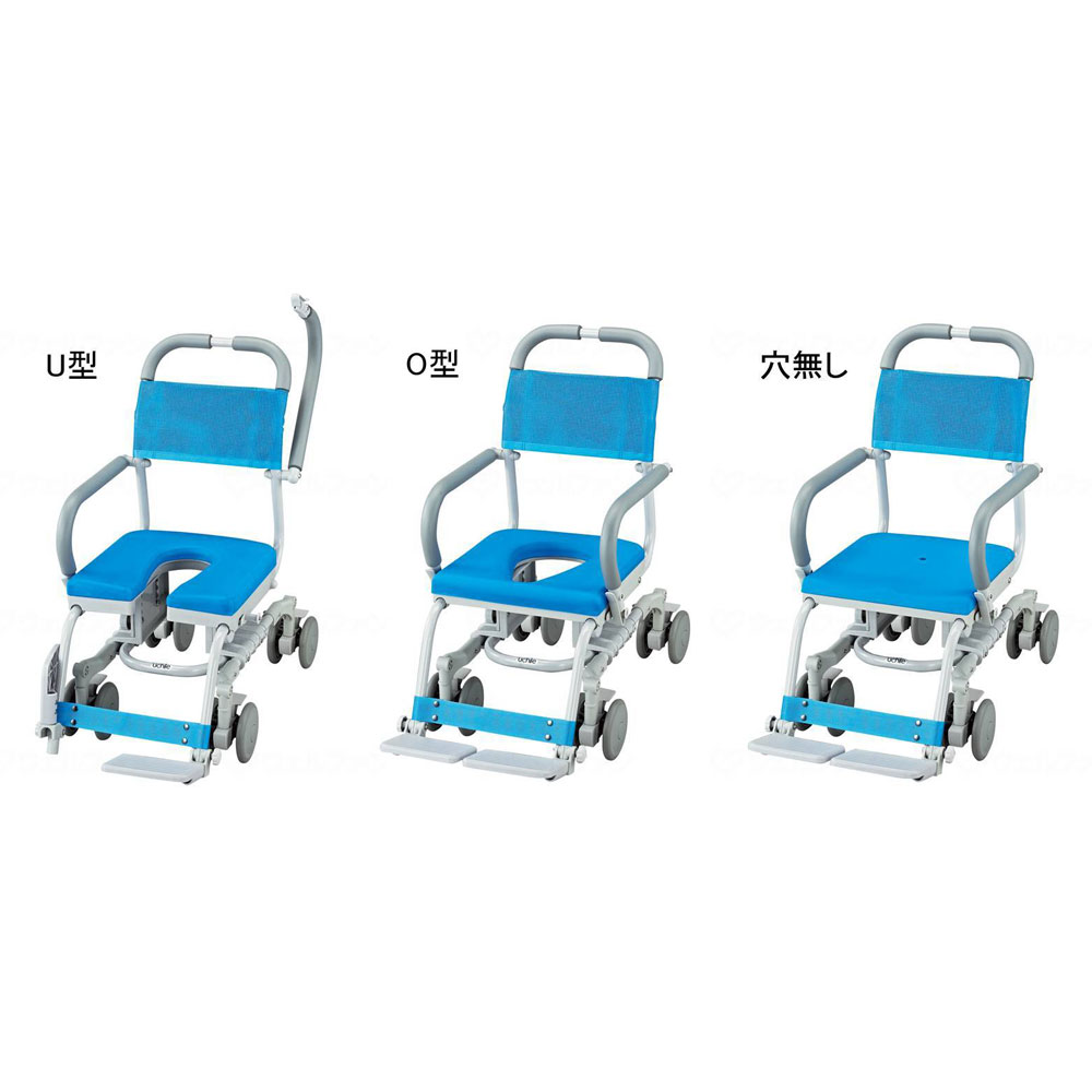 シャワーラク 4輪自在 O型穴無しシート ｜ 入浴補助用具 ｜ 介護用品