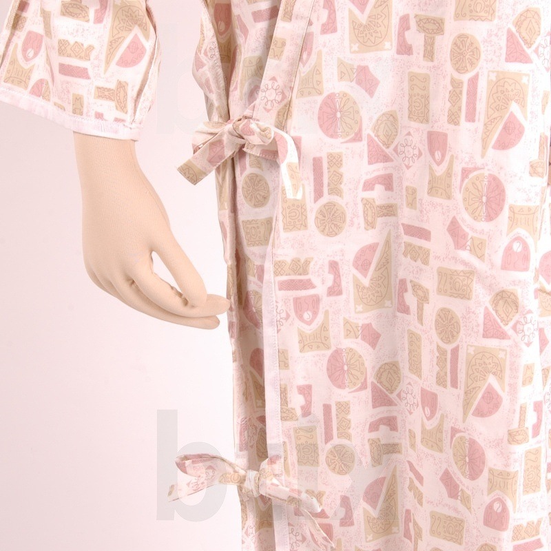 ケアねまき（ガーゼ） ブルー LLサイズ 