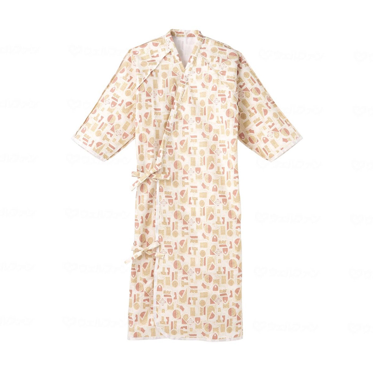 ケアねまき（ガーゼ） エンジ S/M/L 