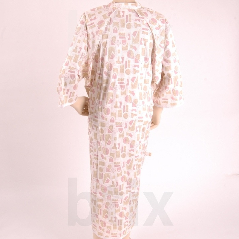 ケアねまき（ガーゼ） エンジ S/M/L 