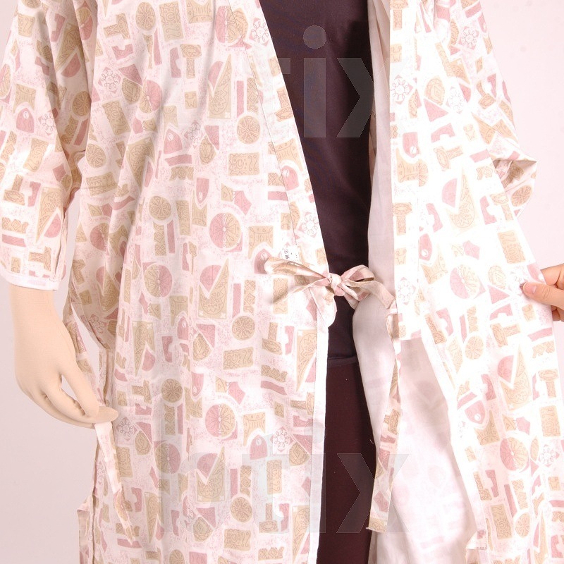 ケアねまき（ガーゼ） エンジ LLサイズ 