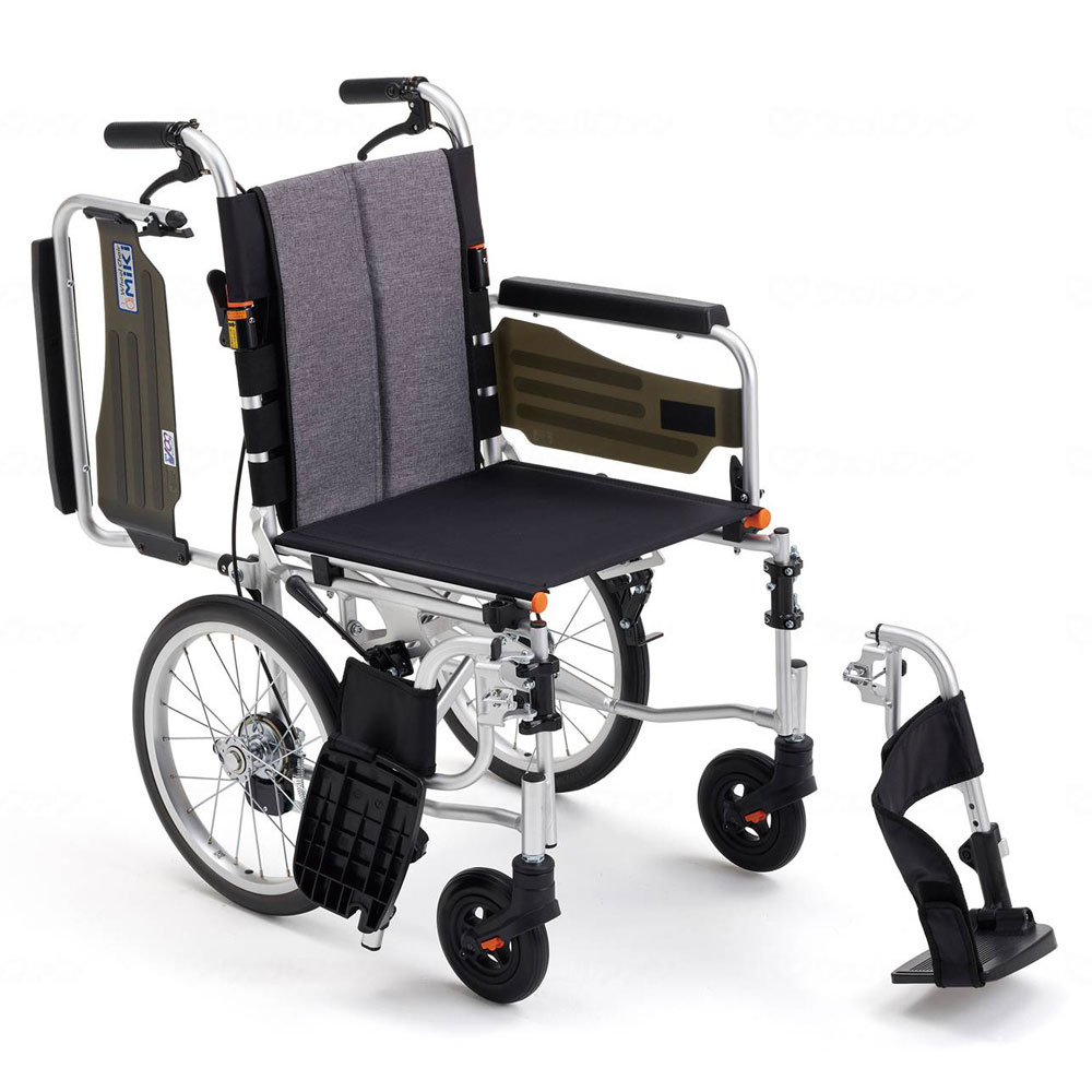 【受注生産品】介助式車椅子 JTN-4[ジターン-4] 背折れ式・介助ブレーキ付・ノーパンクタイヤ仕様