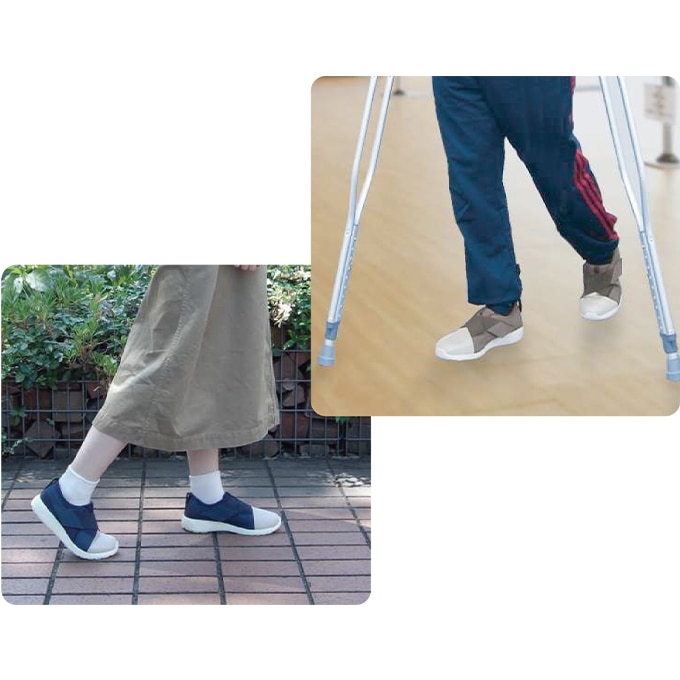 リハビリ支援シューズⅡ ブラウン ｜ 介護靴・シューズ ｜ 介護用品