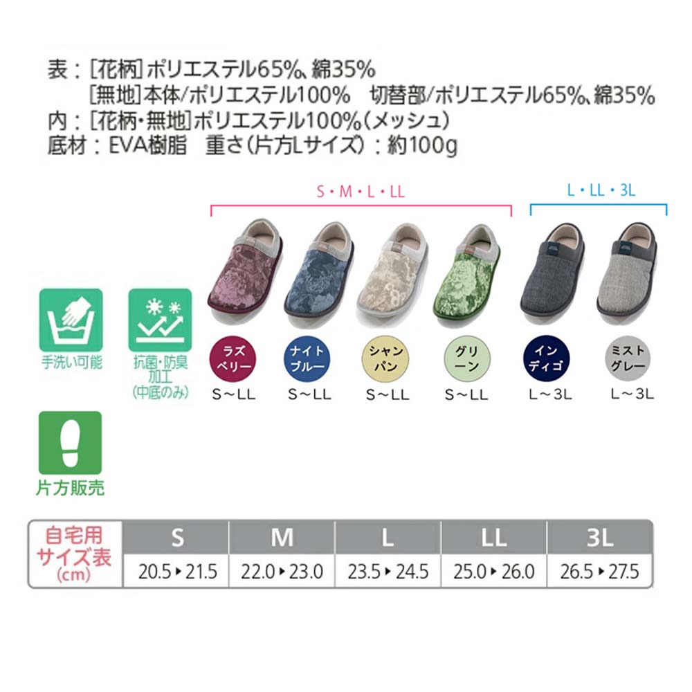 【母の日クーポン対象】【あゆみ】2246 SUTTO FIT - スットフィット 3E相当（片足）