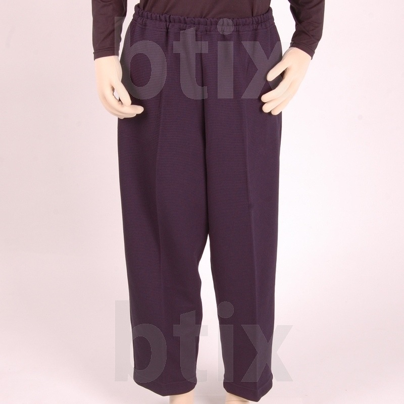 【母の日クーポン対象】【超売れ筋】スクエアニットストレートズボン LL