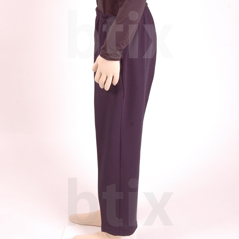 【母の日クーポン対象】【超売れ筋】スクエアニットストレートズボン LL