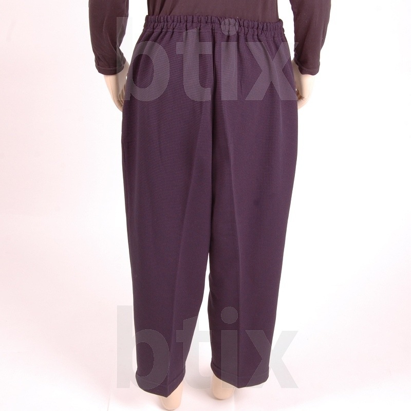 【母の日クーポン対象】【超売れ筋】スクエアニットストレートズボン LL