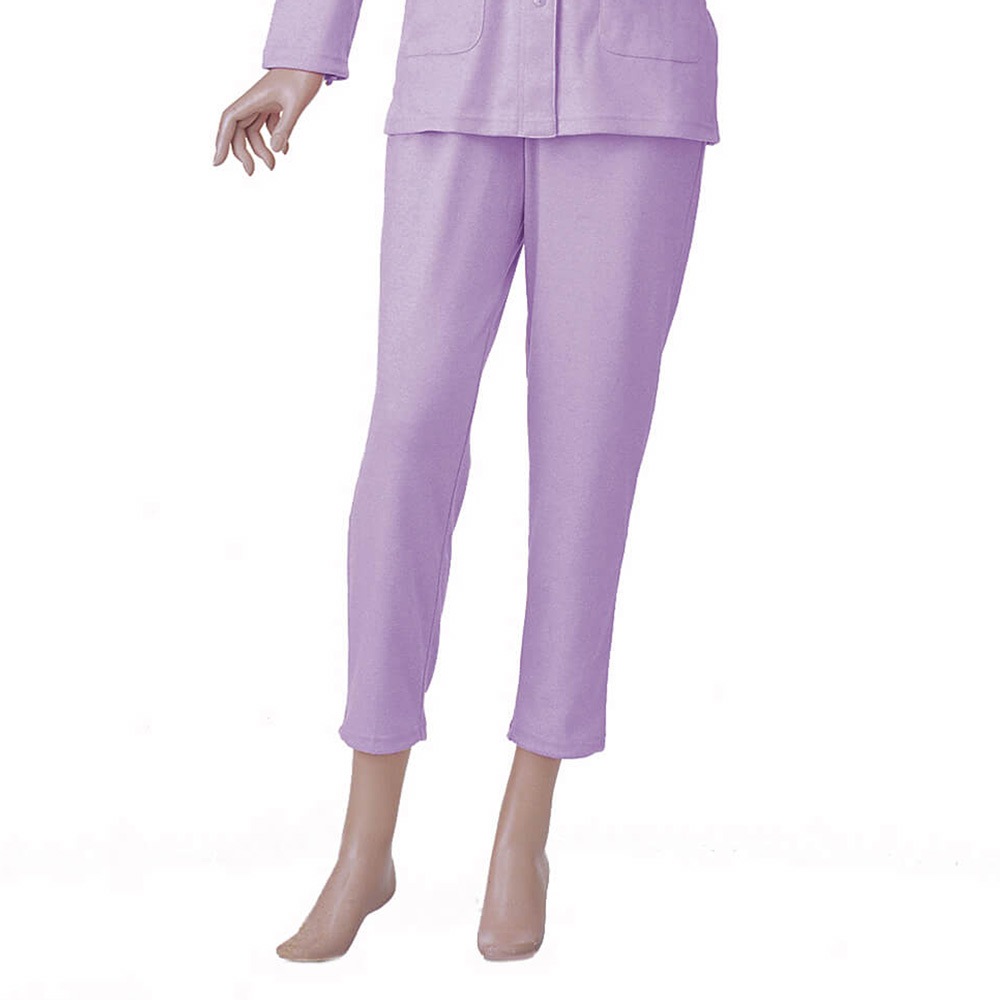 楽らくパンツ婦人用（両脇ファスナー付・スムース）ローズ