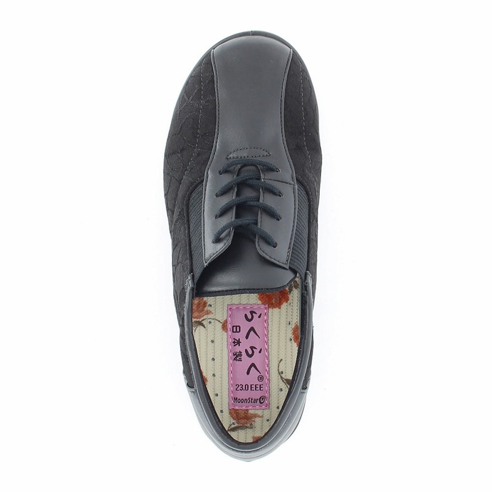 ムーンスター】らくらくL007 ブラック ｜ 介護靴・シューズ,ムーン