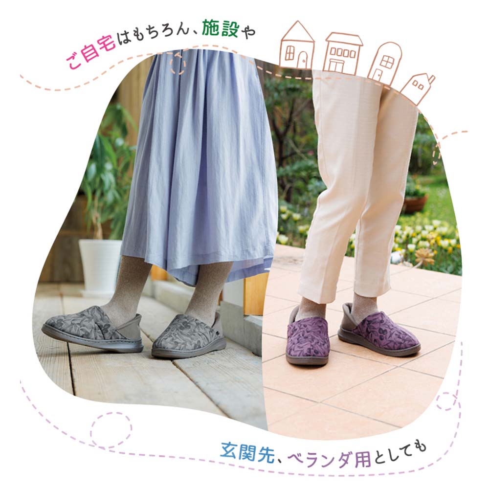 【あゆみ】2249 オールスポッと グレー（3E相当）(片足)