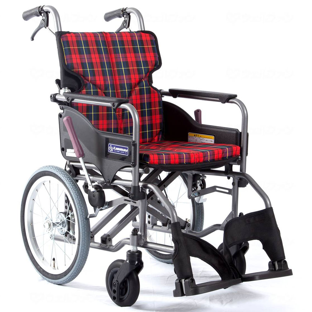 【サマーセール10%OFF】介助式車いす モダンAスタイル(エアータイヤ仕様・背折れ式・ドラム式介助ブレーキ)クッションシート仕様 座面幅42cm